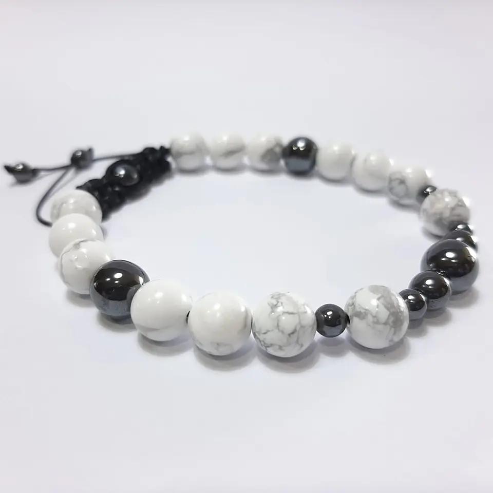 Pulsera Colección Hematita & Howlita 2