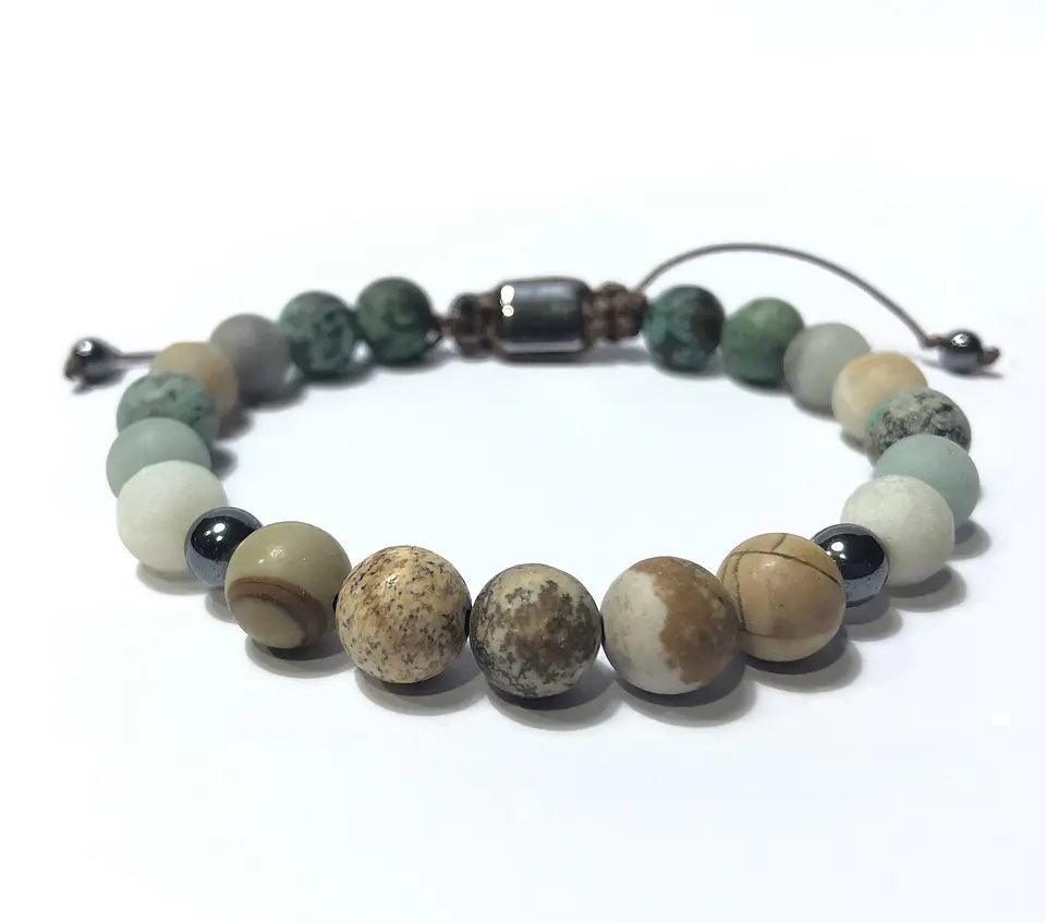Pulsera Colección Jaspe & Amazonita  1