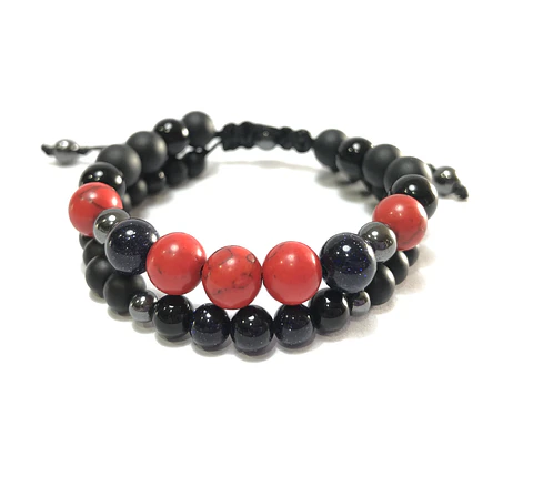 Pulsera Doble Colección Lluvia de Estrella & Howlita 