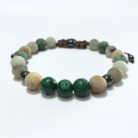 Pulsera Colección Amazonita Malaquita 