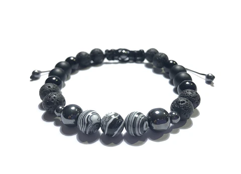 Pulsera Colección Malaquita & Volcánica 