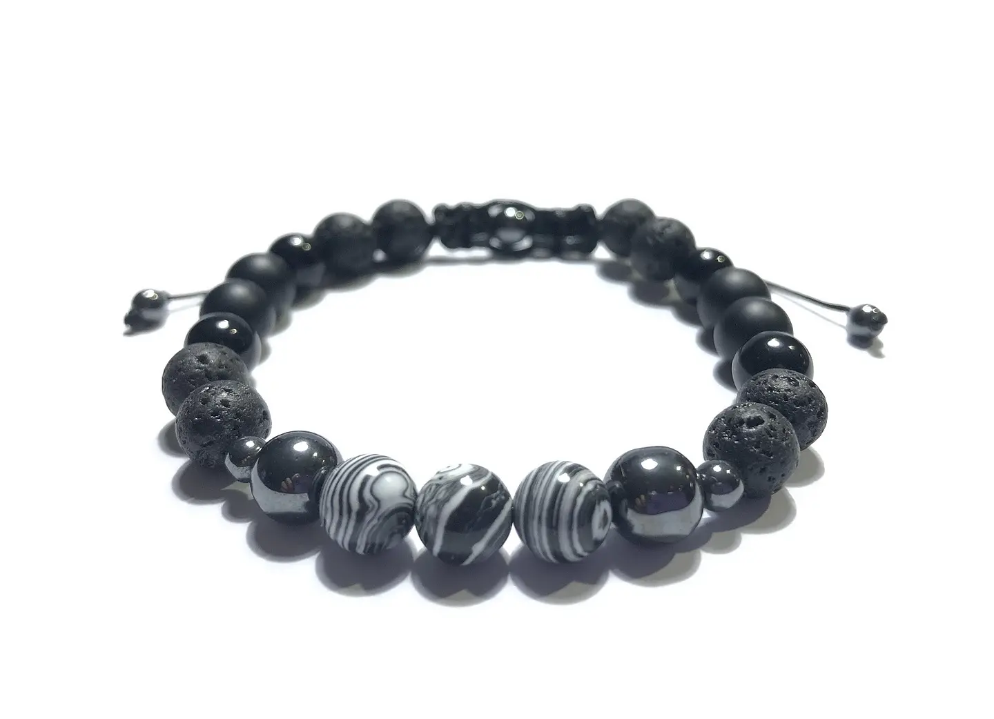 Pulsera Colección Malaquita & Volcánica  1