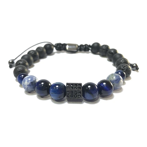 Pulsera Colección Ojo Halcón & Sodalita