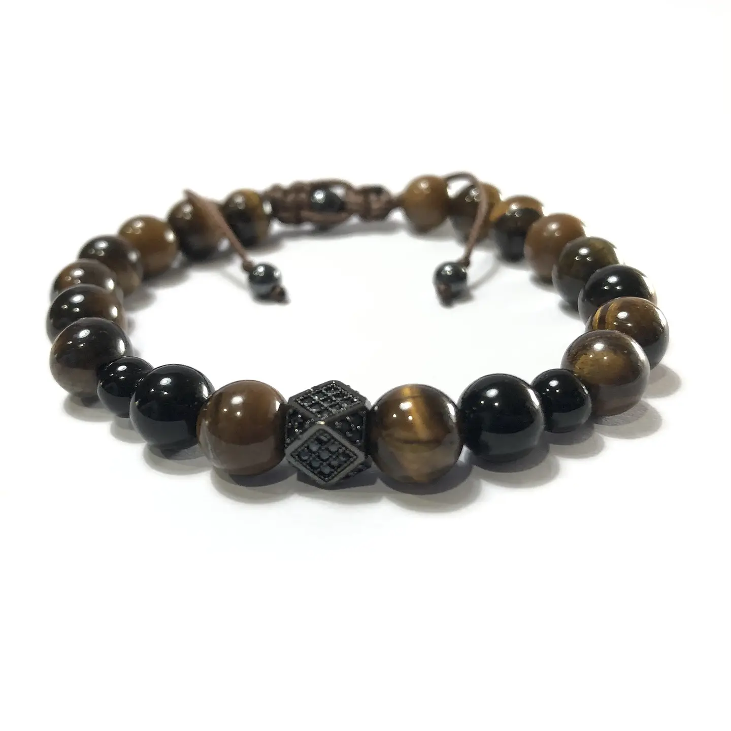 Pulsera Colección Ojo de Tigre & Rombo  1