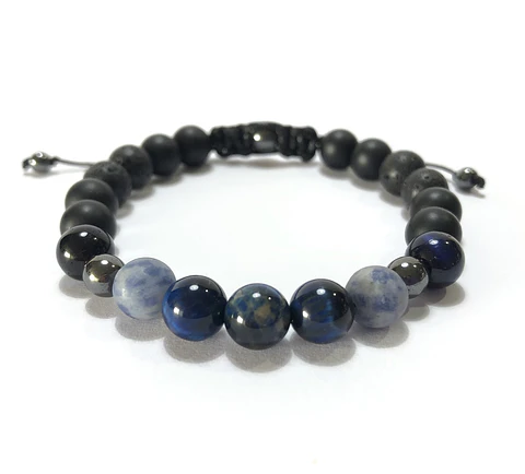 Pulsera Colección Ojo de Tigre & Sodalita 