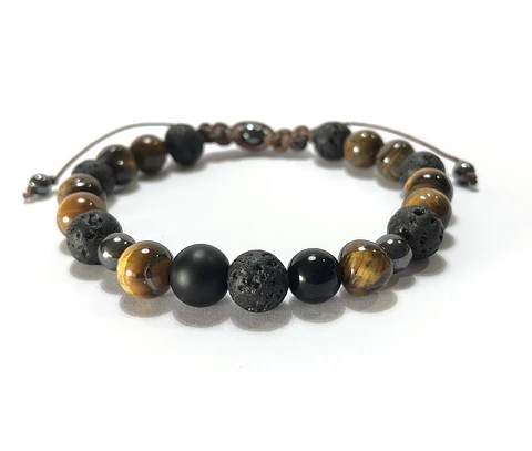Pulsera Colección Ágata Ojo de Tigre 