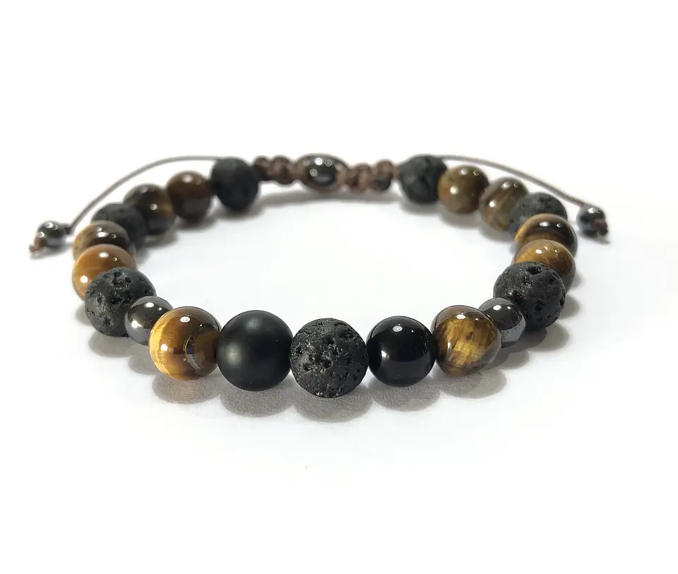 Pulsera Colección Ágata Ojo de Tigre  1