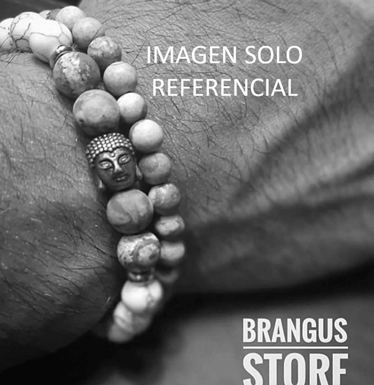 Pulsera Piedras Semipreciosas Dije de acero - Personalizada 1