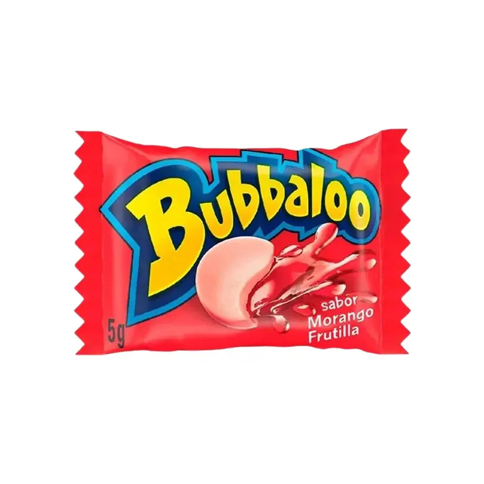 Chiclete Bubbaloo Morango 5g 1