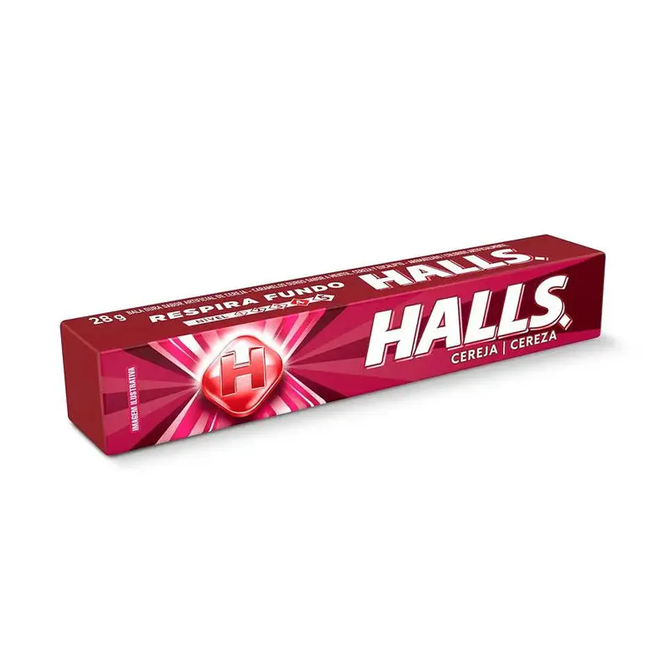Bala HALLS Cereja 28g 1