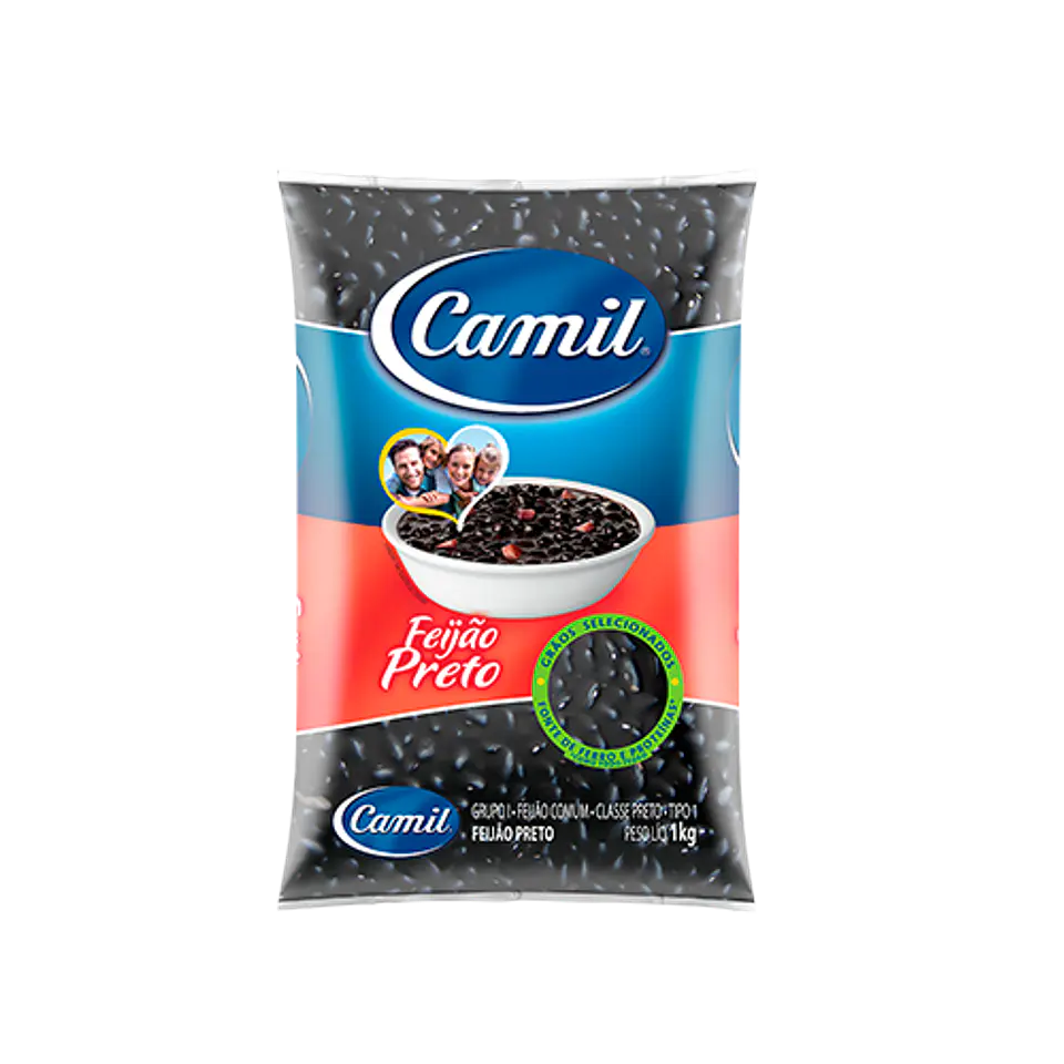 Feijão Preto Camil 1kg 1