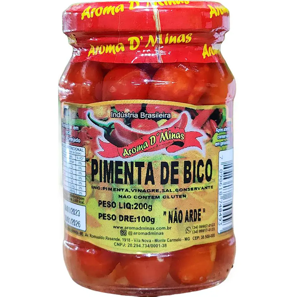 Pimenta Bico Vermelha Aroma De Minas 85g 1