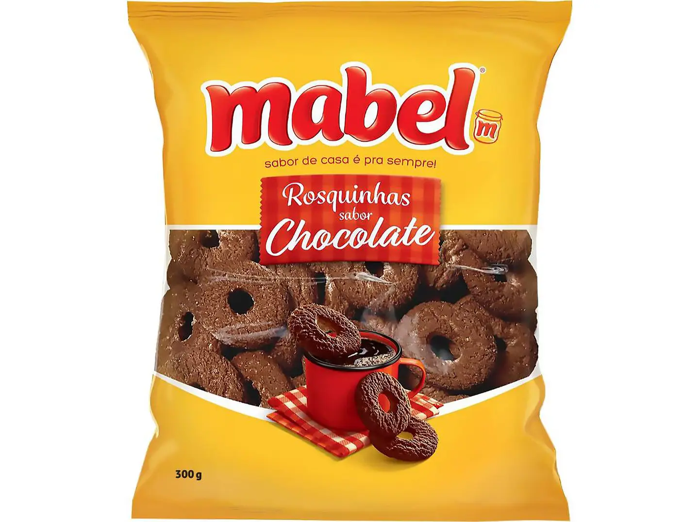 Rosquinhas sabor Chocolate Mabel 350g 1