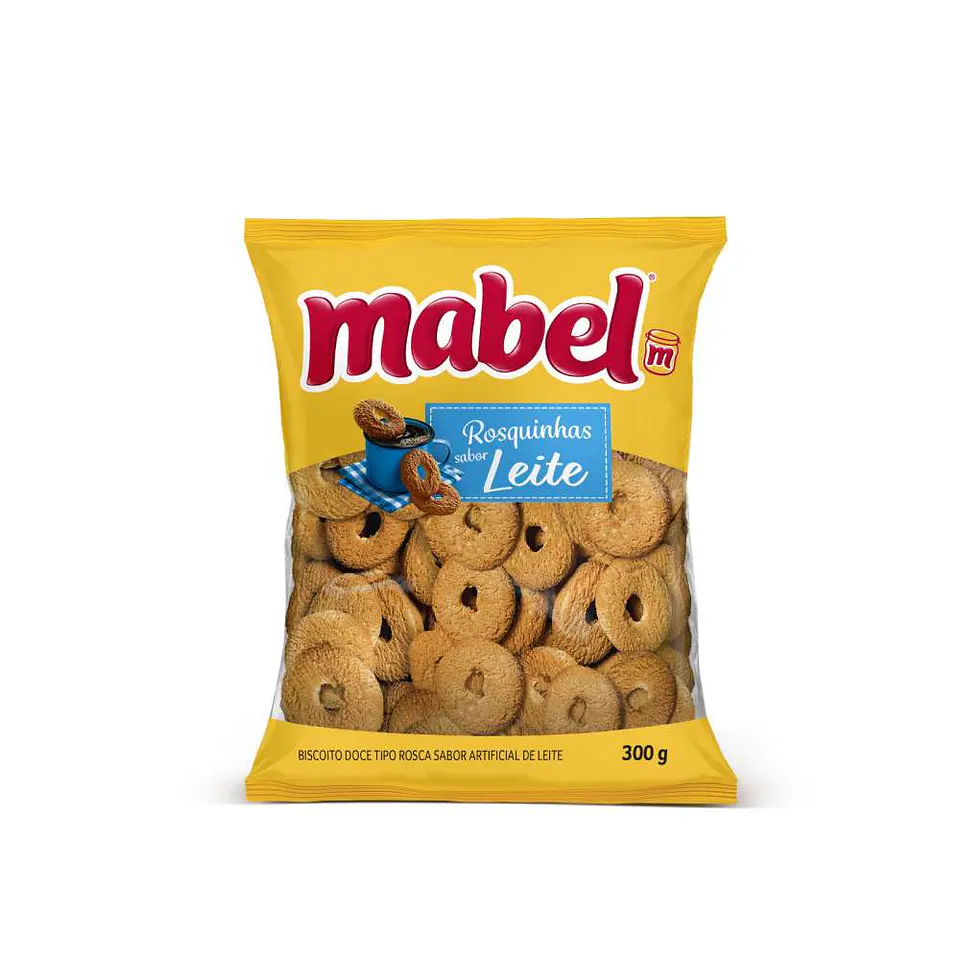 Rosquinhas sabor Leite Mabel 350g 1