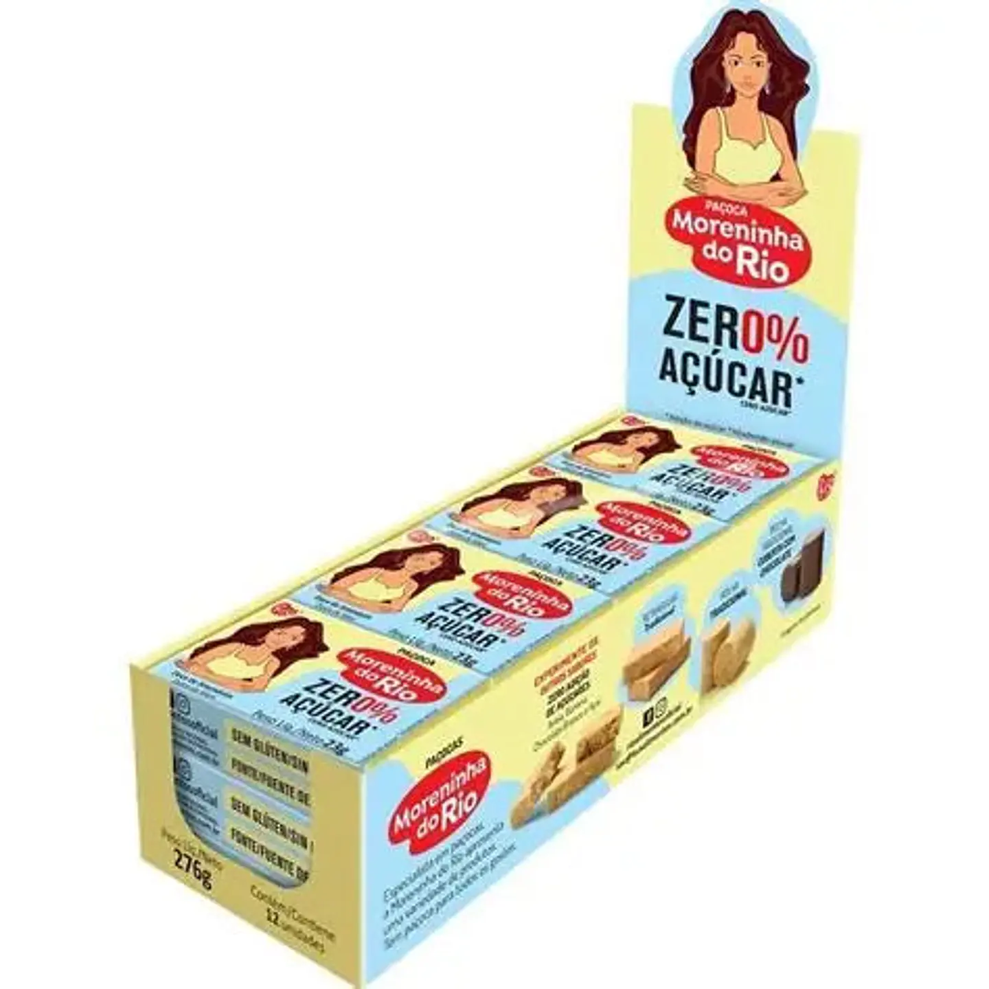 Paçoca Zero Açucar - Moreninha do Rio 276g 1