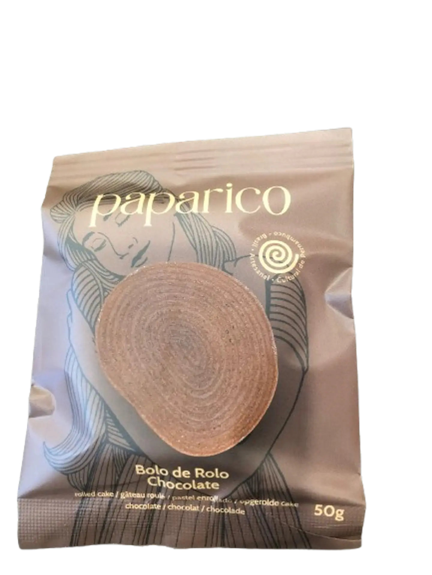 Bolo de Rolo Paparico Chocolate 50g 1