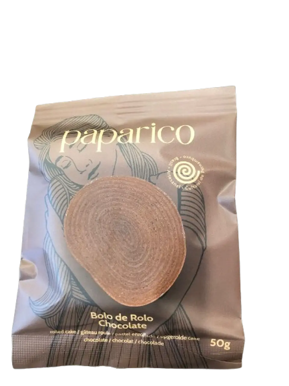 Bolo de Rolo Paparico Chocolate 50g 1