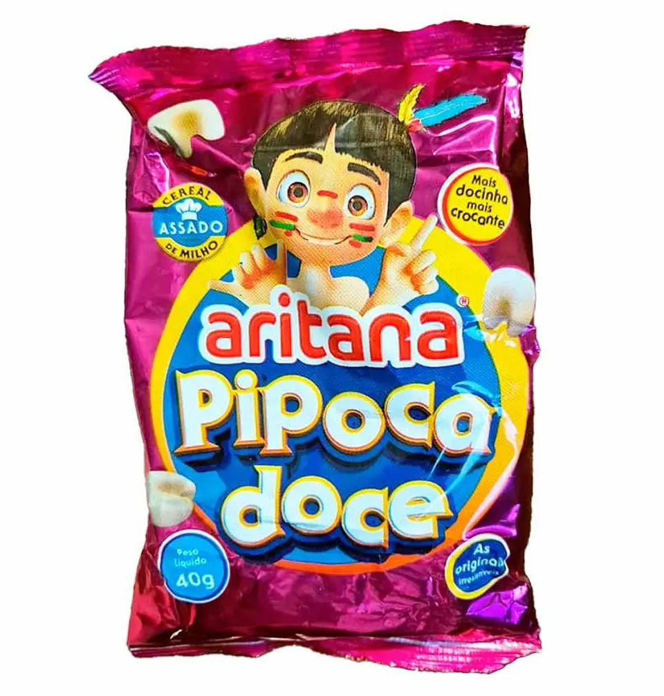 Pipoca Doce Aritana 40g 1