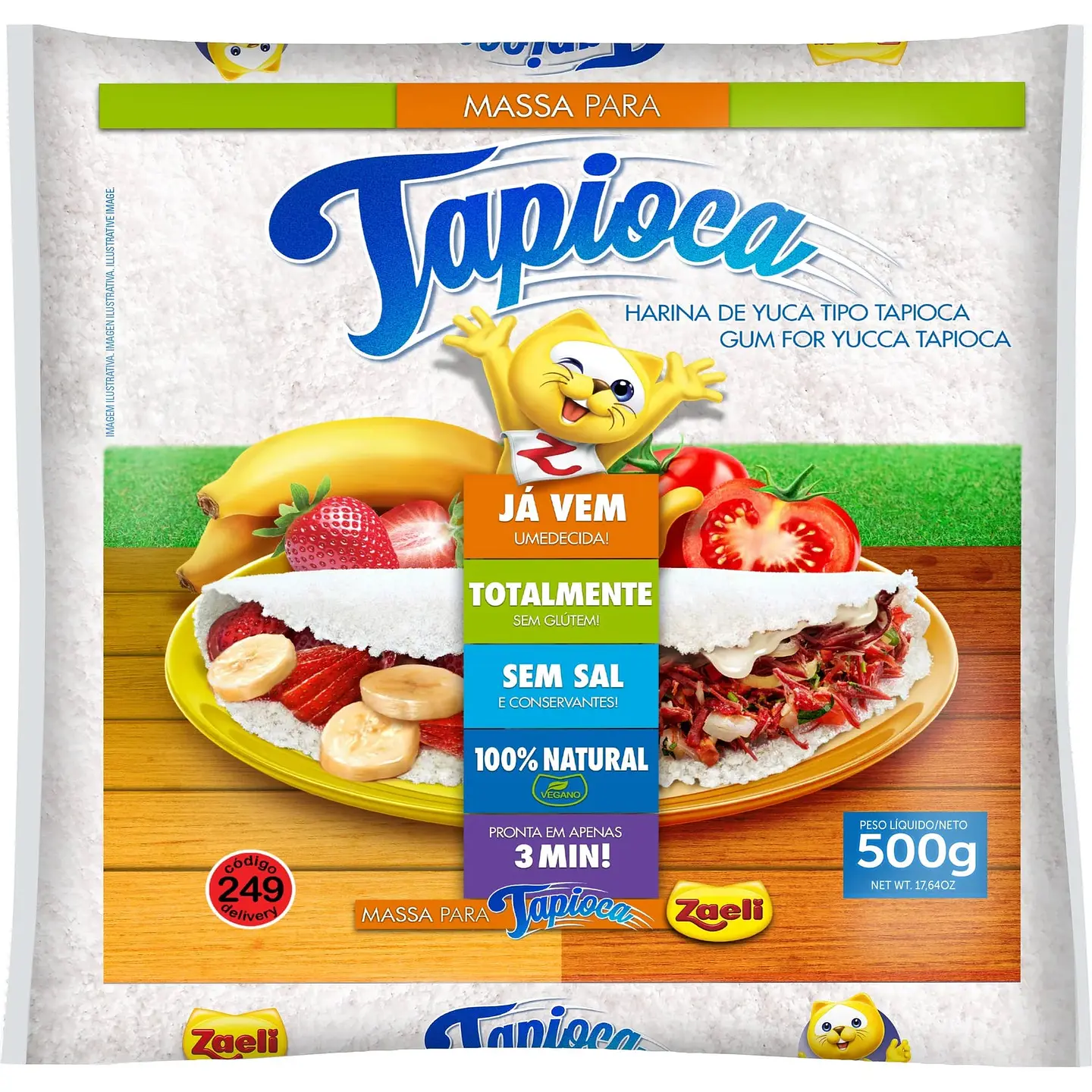 Massa Pronta Para Tapioca Zaeli 1kg 1