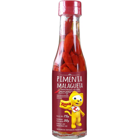 Pimenta Malagueta Conserva Zaeli Drenado 75g