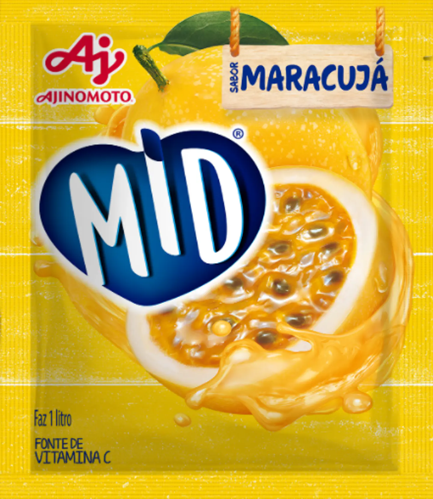 Refresco em pó MID Maracujá 25g 1