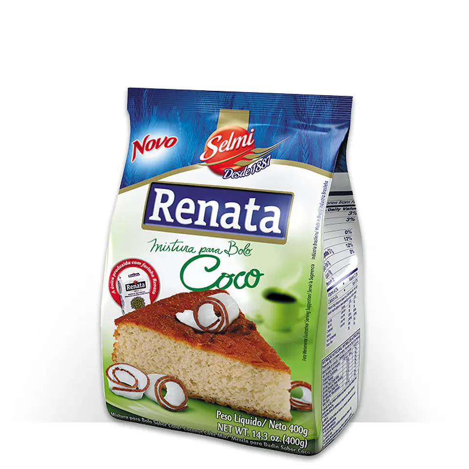 Mistura de Bolo Sabor Côco - Renata 400g 1