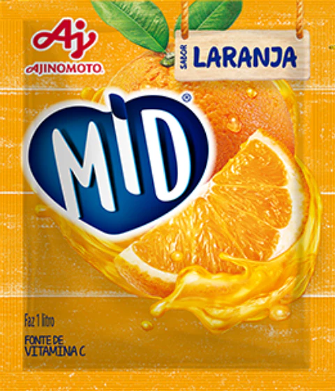 Refresco em pó MID Laranja 25g