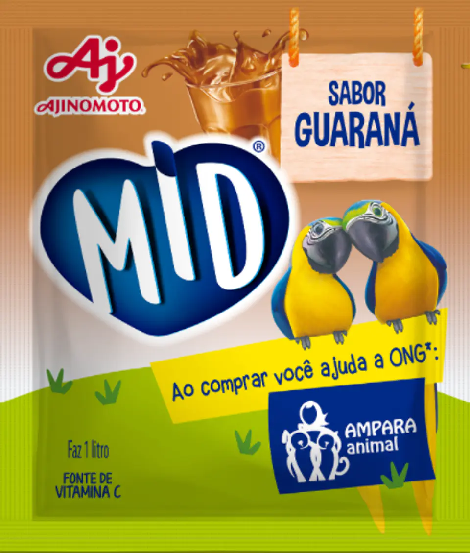 Refresco em pó MID Guaraná 25g 1