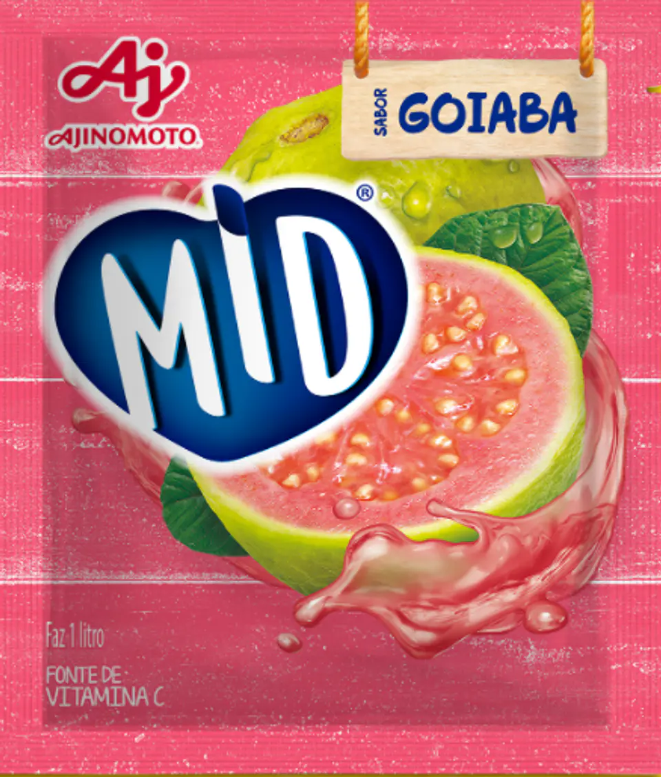 Refresco em pó MID Goiaba 25g 1