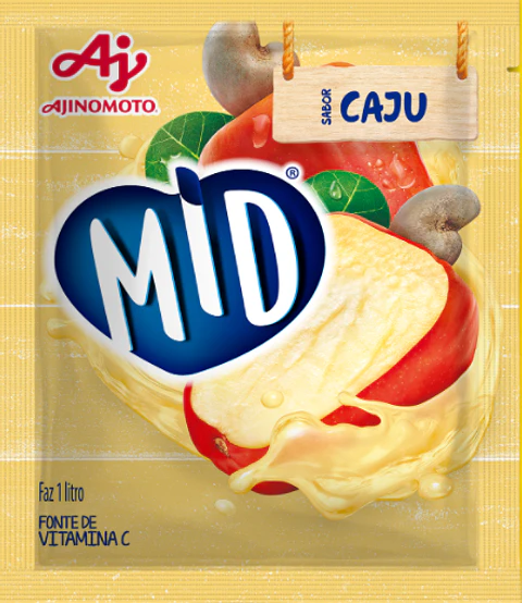 Refresco em pó MID Cajú 25g