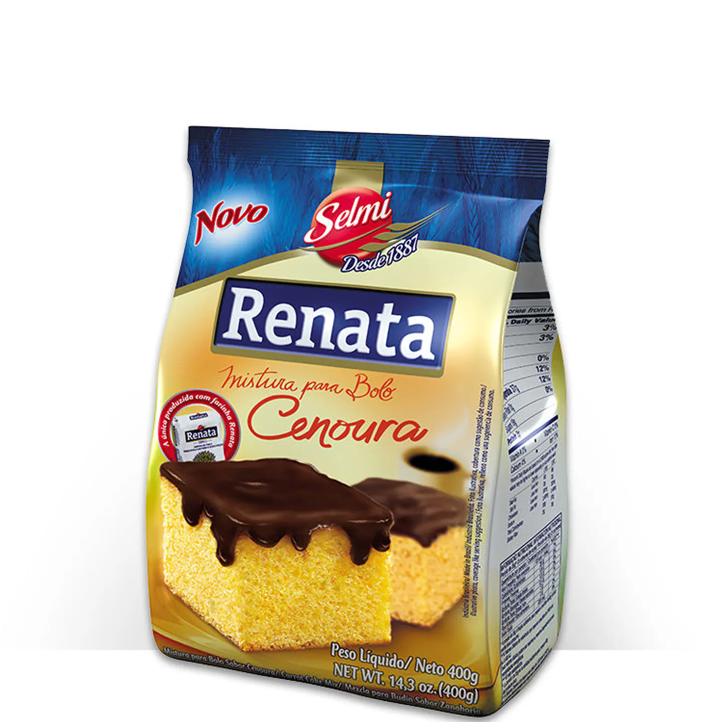 Mistura de Bolo Sabor Cenoura - Renata 400g 1