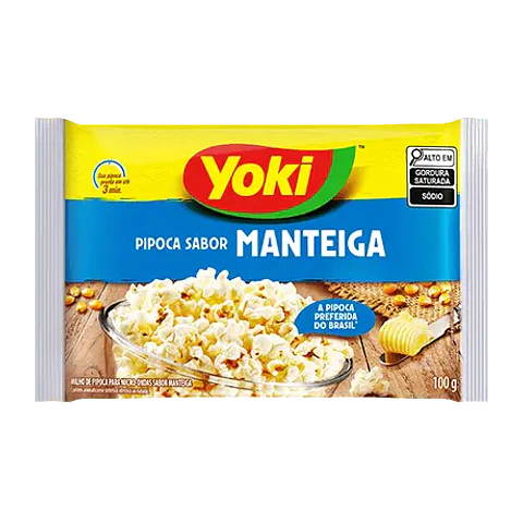 Pipoca para Micro-ondas Manteiga Yoki 100g