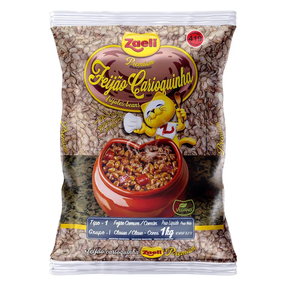 Feijão Carioca Premium Tipo 1 Zaeli 1kg 1