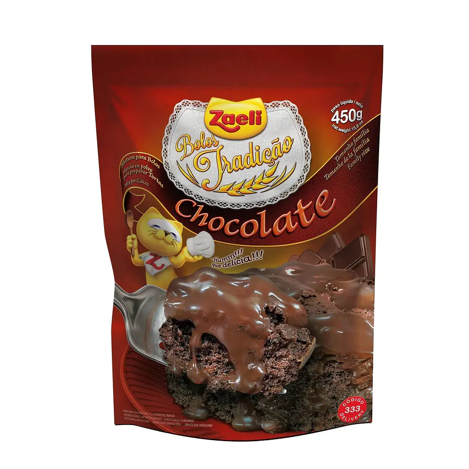 Mistura para Bolo Chocolate Zaeli 450g 1