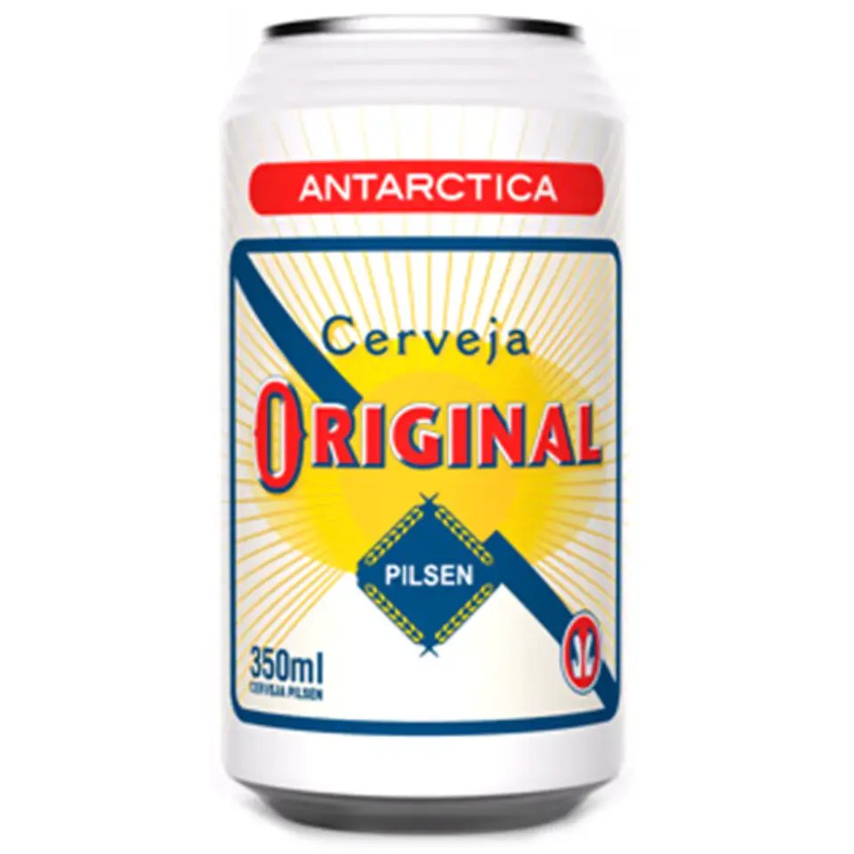 Cerveja Antárctica Original - Lata 350ml 1