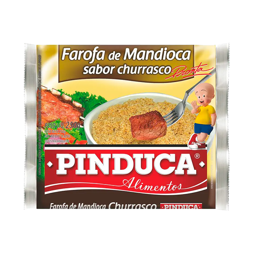 Farofa de Mandioca Churrasco - Pinduca 250g 1