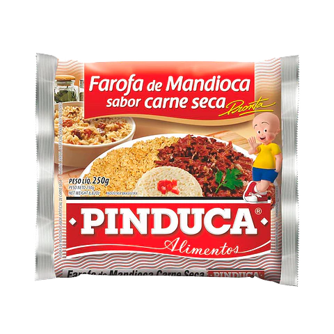 Farofa de Mandioca Carne Seca - Pinduca 250g