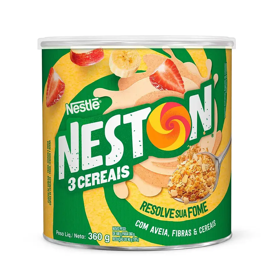 Neston 3 Cereais Nestlé LT 360g 1
