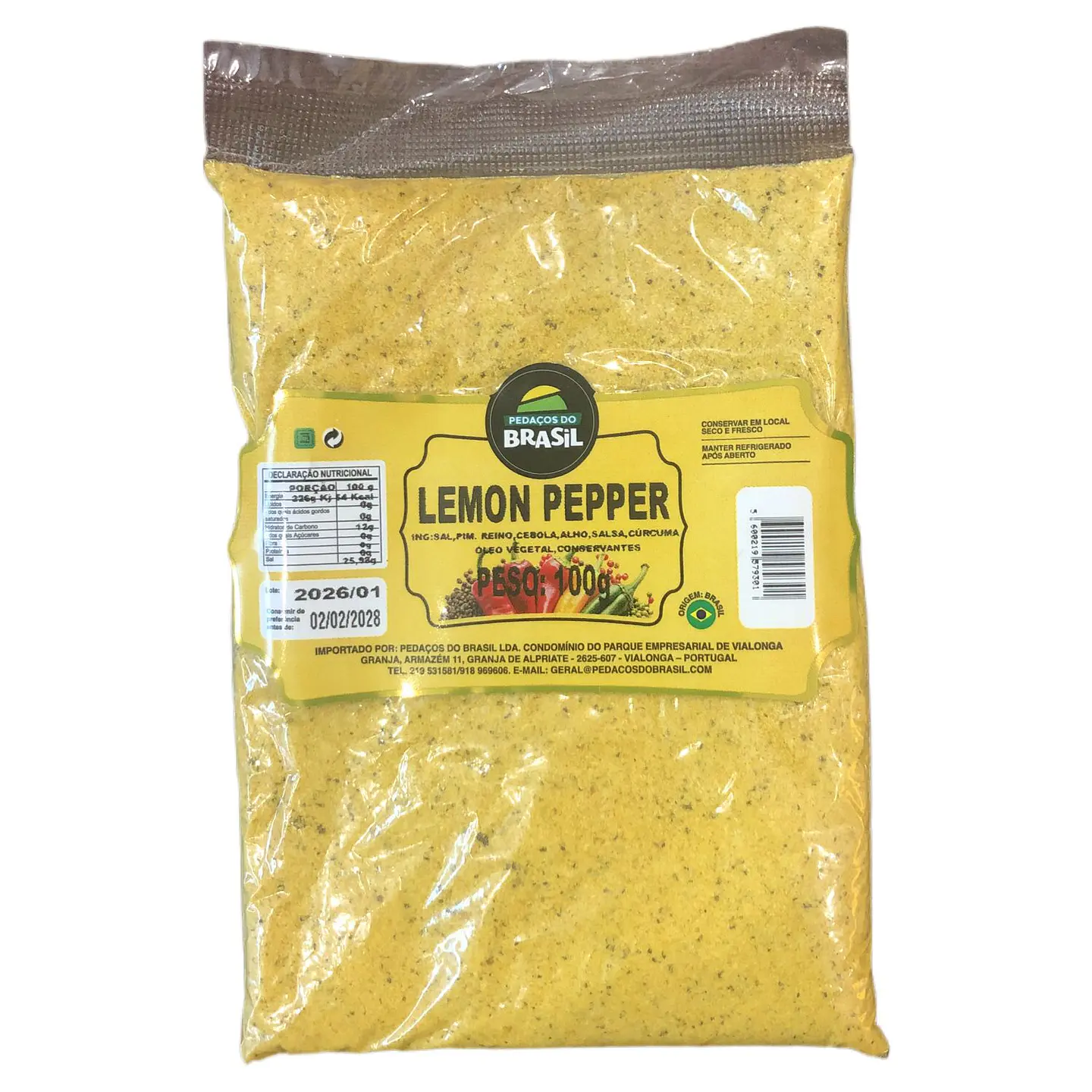 Tempero Lemon Pepper - Pedacos do Brasil 100g 1