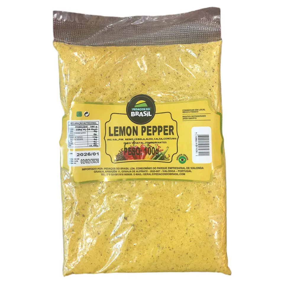 Tempero Lemon Pepper - Pedacos do Brasil 100g 1