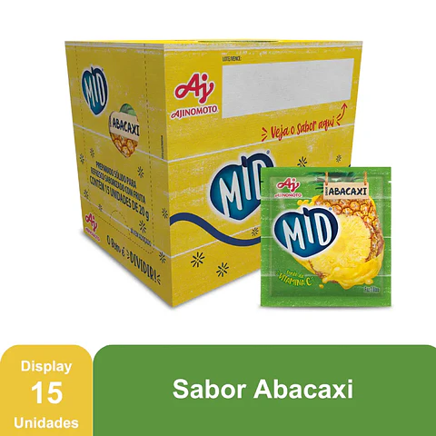 Refresco em pó MID Abacaxi (cx)