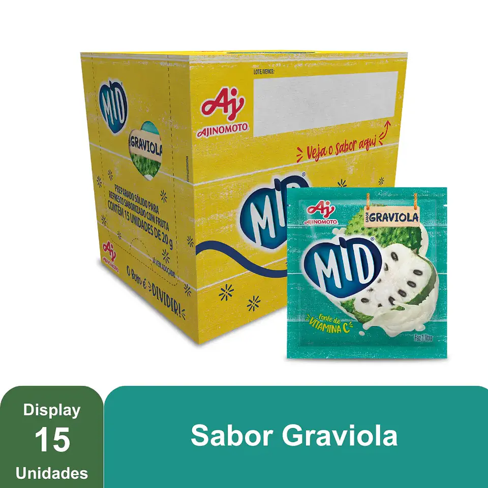 Refresco em pó MID Graviola cx 1
