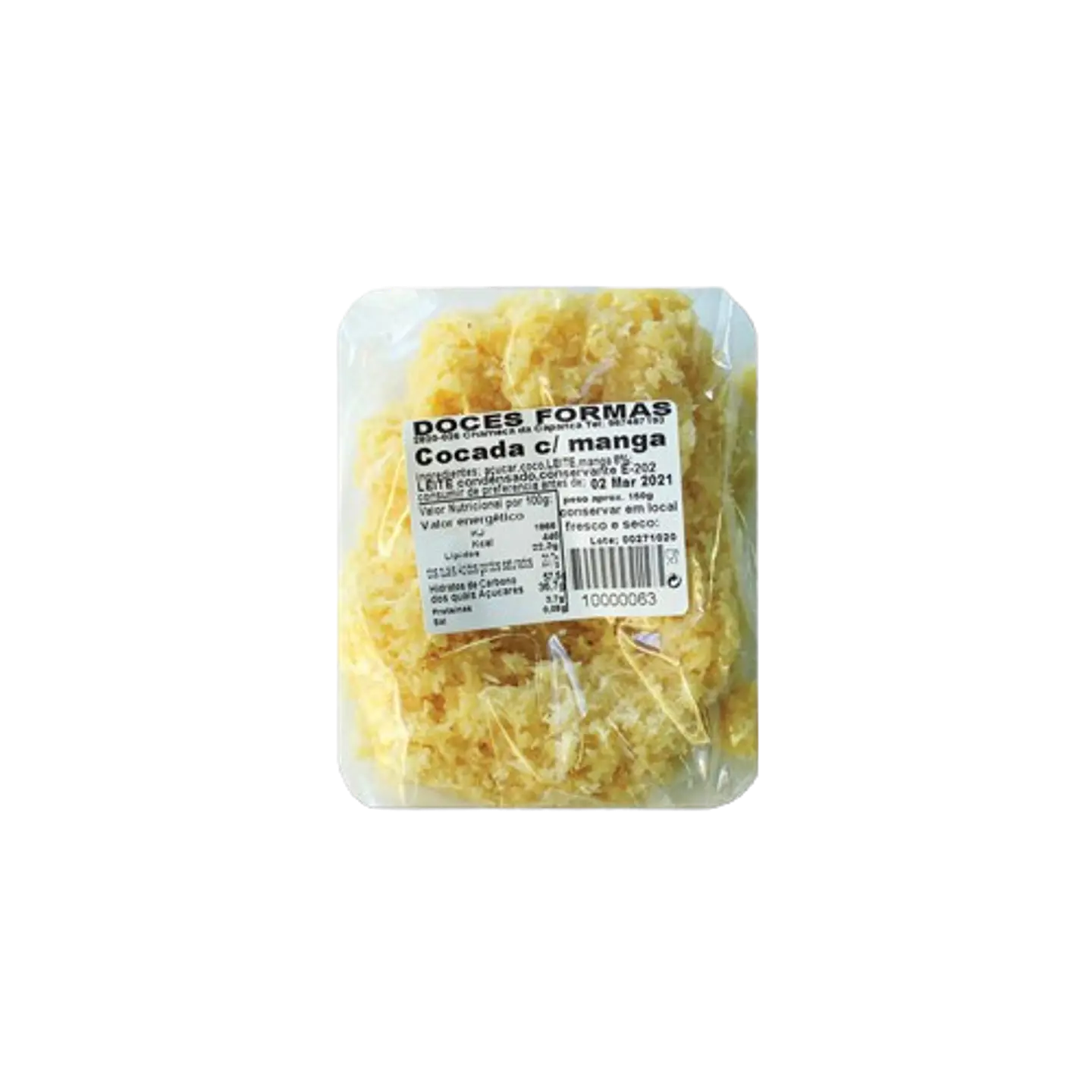 Cocada com Manga Caseira 80g 1