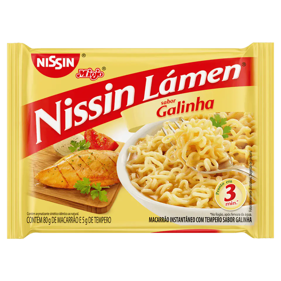 Macarrão Inst NISSIN LAMEN Galinha 80g (Miojo) 1