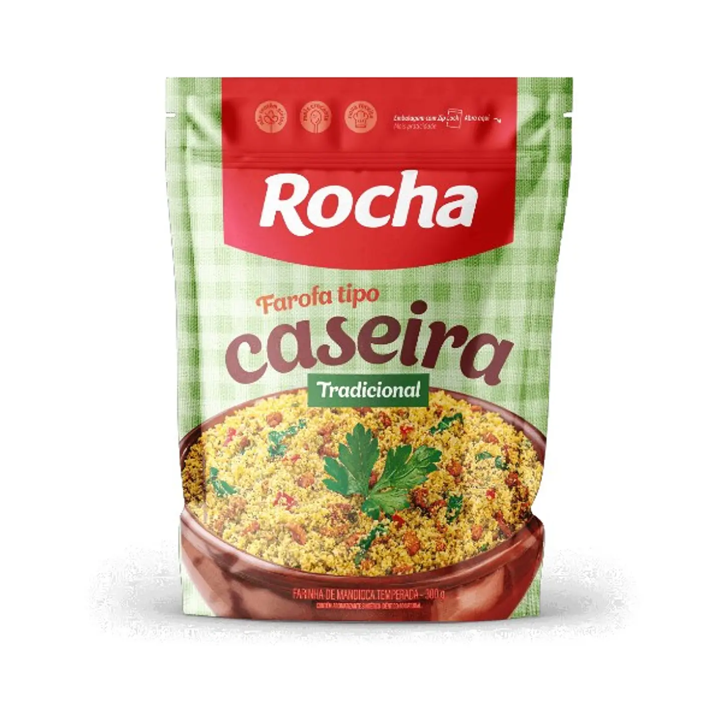 Farofa Tipo Caseira Tradicional Rocha 300g 1