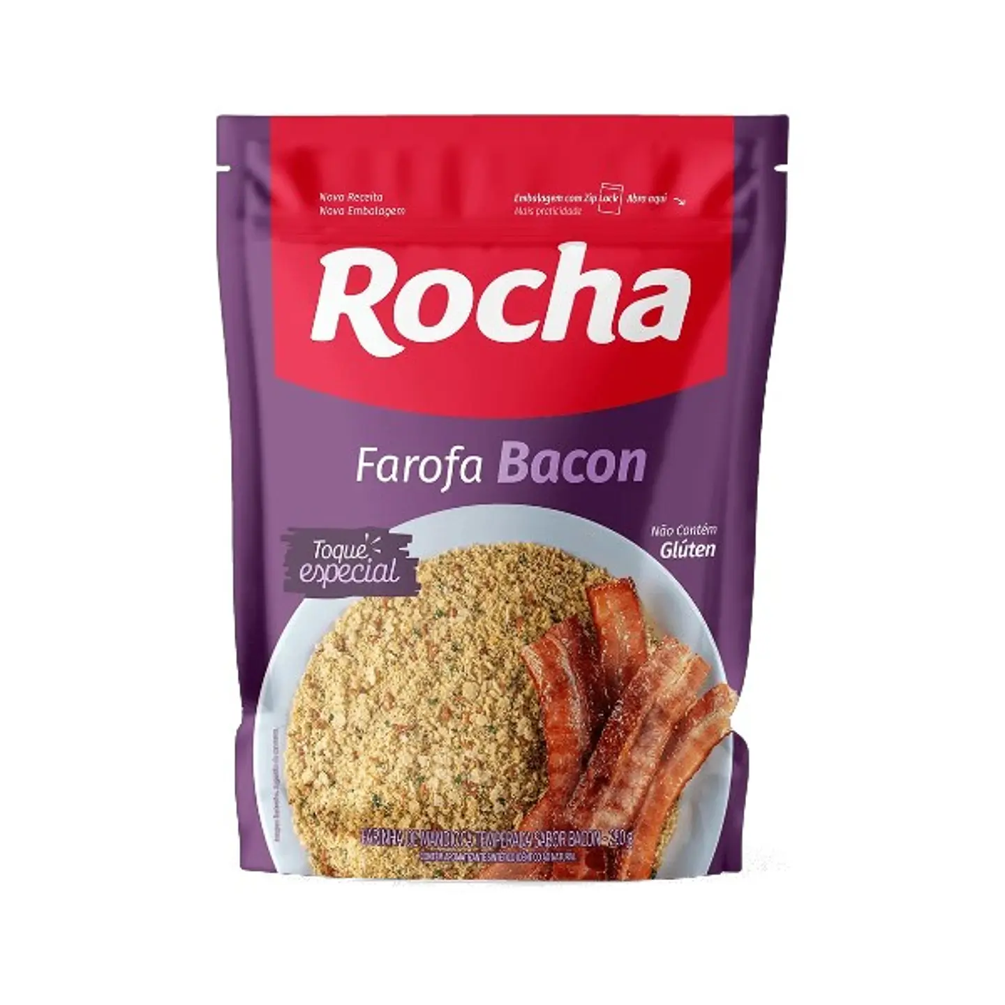 Farofa de Mandioca Bacon Rocha 250g 1