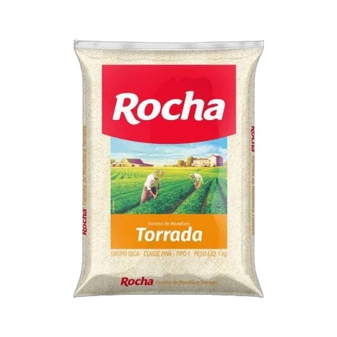 Farinha de Mandioca Torrada Rocha 1kg