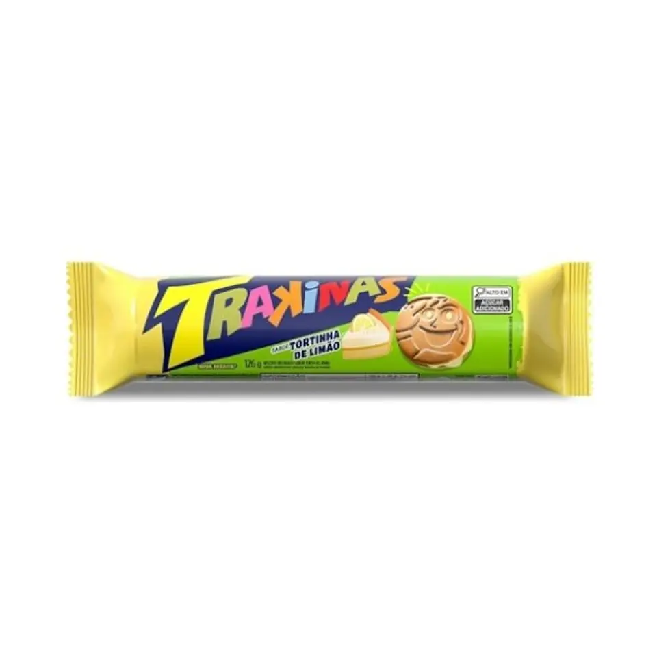 Biscoito Trakinas Torta de Limão 126g 1
