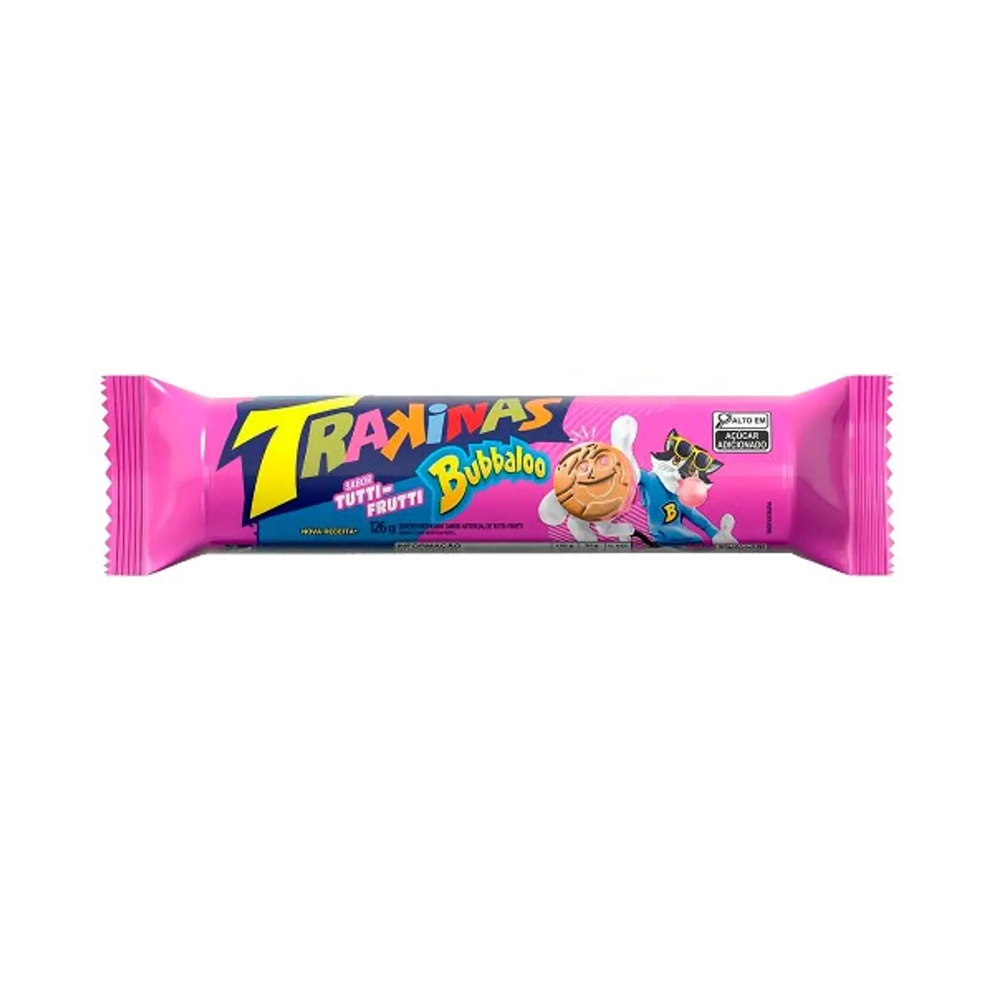 Biscoito Trakinas Bubbaloo 126g 1