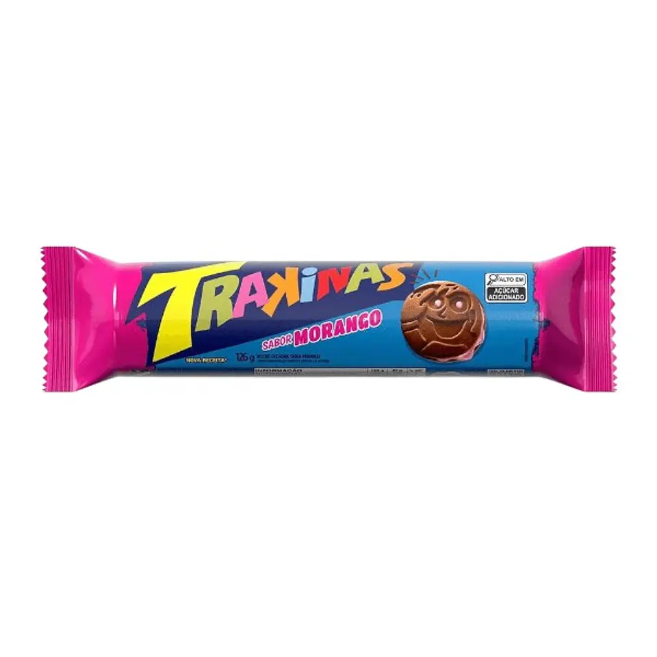 Biscoito Trakinas Morango 126g 1